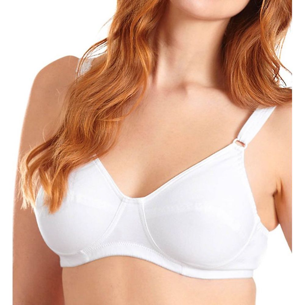 Leading Lady Bettie Latex Free Cotton Soft Cup Bra -  White  600